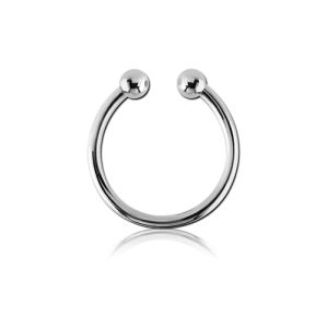 steel fake septum ring piercing jewelry