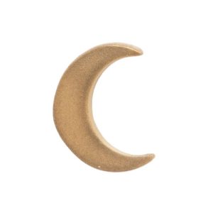 anatometal 18k gold sandblasted moon piercing jewelry attachment