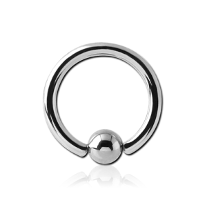 steel ball closure ring piercing jewelry