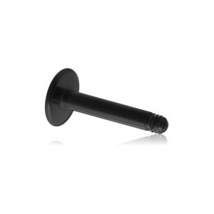 black steel labret base externally threaded
