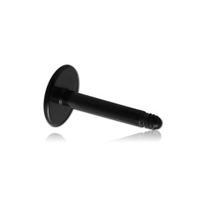 black steel labret base externally threaded