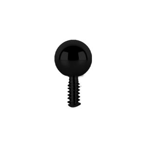 black titanium mini ball attachment internally threaded piercing