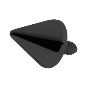 black titanium cone spike attachment internally threaded piercing