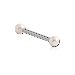 steel barbell pearl balls