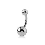 steel navel bananabell curved barbell