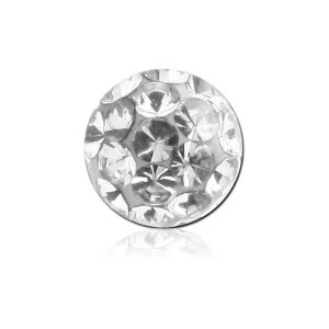 clip in for ball closure ring crystalline ball