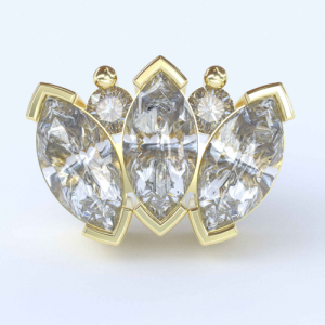 shanga gioielli 18k gold attachment jewelled crystal gem ornamental piercing jewelry teide