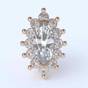 shanga gioielli 18k gold attachment jewelled crystal gem ornamental piercing jewelry valentina