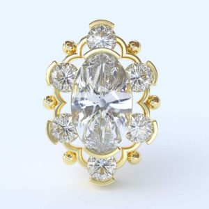 shanga gioielli 18k gold attachment jewelled crystal gem ornamental piercing jewelry andromeda