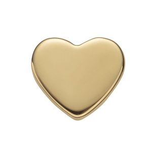 14k gold attachment piercing jewelry threadless heart