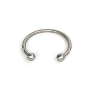 steel collar necklace jewelry satiny grim ball