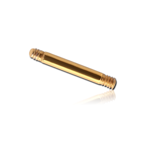 steel gold plated mini barbell base