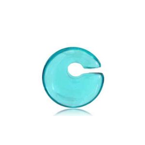 aqua glass ear weights stretched earlobe piercing jewelry