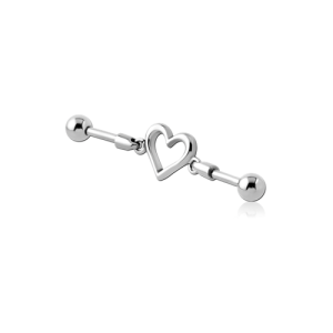 steel industrial barbell heart