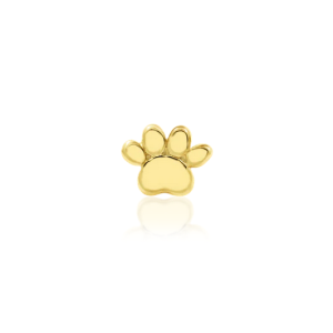 junipurr 14k gold threadless attachment piercing jewelry mini paw