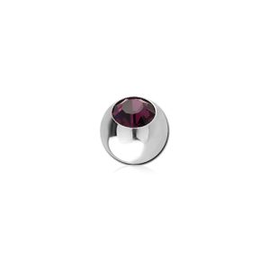 steel jewelled ball attachment externally threaded piercing