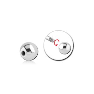 steel mini ball attachment externally threaded piercing