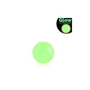 acrylic glow in dark ball attachment externally threaded piercing