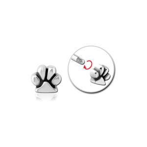 steel paw attachment externally threaded piercing