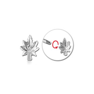 steel leaf attachment externally threaded piercing