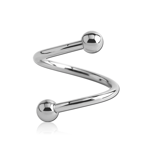 steel body spiral piercing jewelry