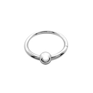 steel collar necklace jewelry ball closure hinged