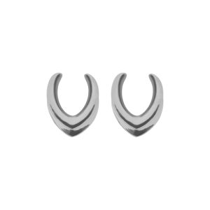 steel ear spreaders saddles stretched earlobe piercing jewelry