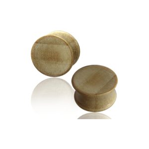 wood stretched earlobe plug piercing jewelry crocodile