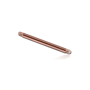 steel rose gold barbell base