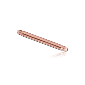 steel rose gold mini barbell base