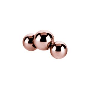 steel rose gold balls beads attachment externally threaded piercing