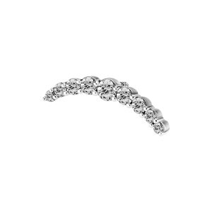 steel jewelled attachment cluster piercing internally threaded