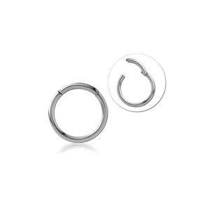titanium hinged clicker ring piercing jewelry