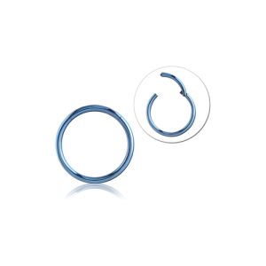 anodized titanium hinged clicker ring piercing jewelry