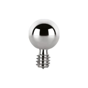 titanium ball for internally threaded piercing jewelry