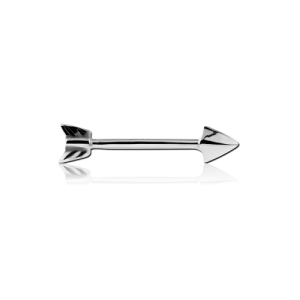 steel barbell arrow piercing jewelry