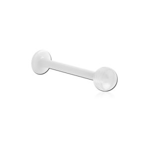 bioplast labret retainer with acrylic ball piercing jewelry