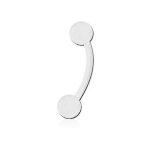 bioplast mini bananabell bent curved barbell retainer