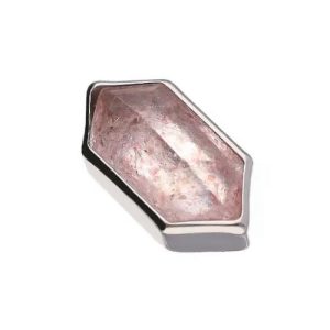 titanium karen strawberry quartz attachment internally threaded piercing