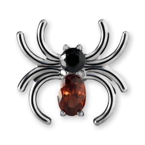 titanium spider jewelled gem crystal attachment internally threaded piercing